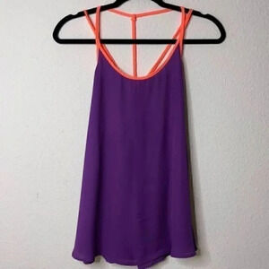 The Rage spaghetti straps NWT purple top